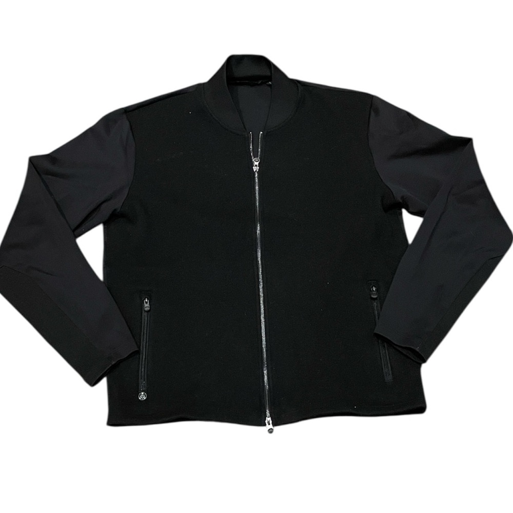 Greyson Sequoia Black Full Zip Wool Blend Lightweight Jacket‎ XL